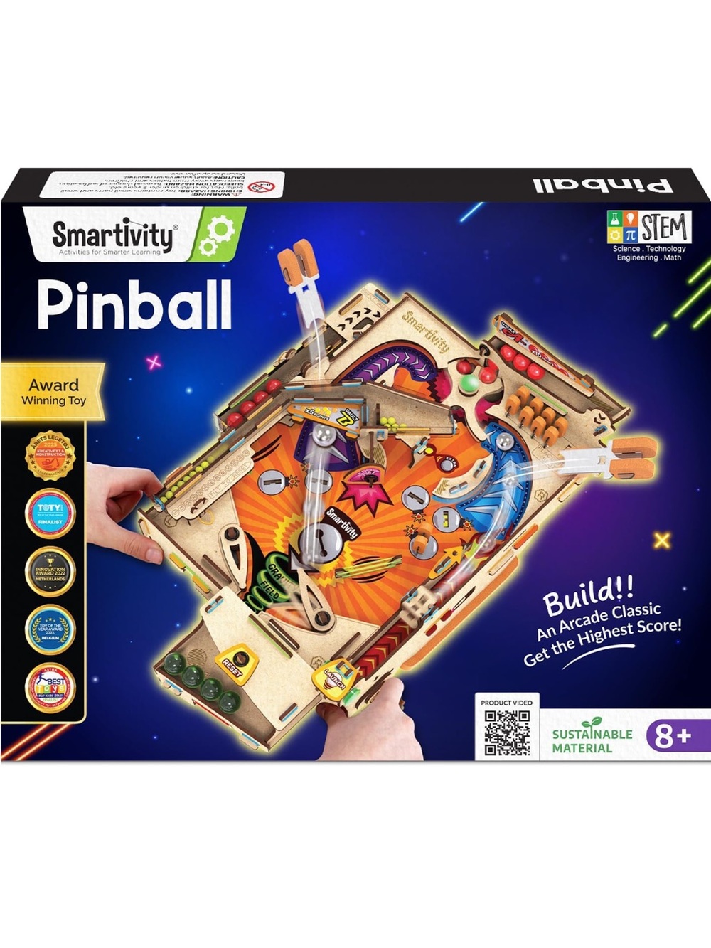 Smartivity
DIY Pinball Machine award-winning wooden STEM building and arcade